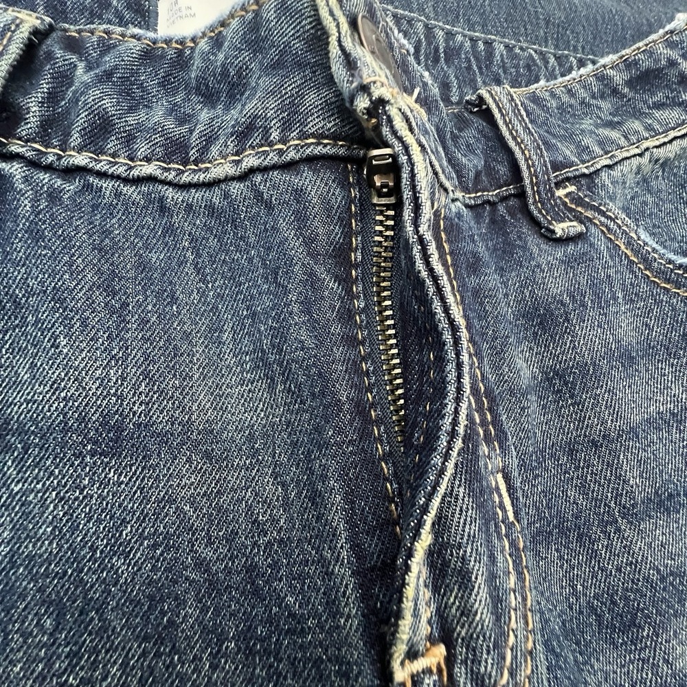 Hollister Low Rise Baggy Jeans Womens 10R W30 Blue Wide Leg Denim 100% Cotton Y2 - Picture 5 of 16